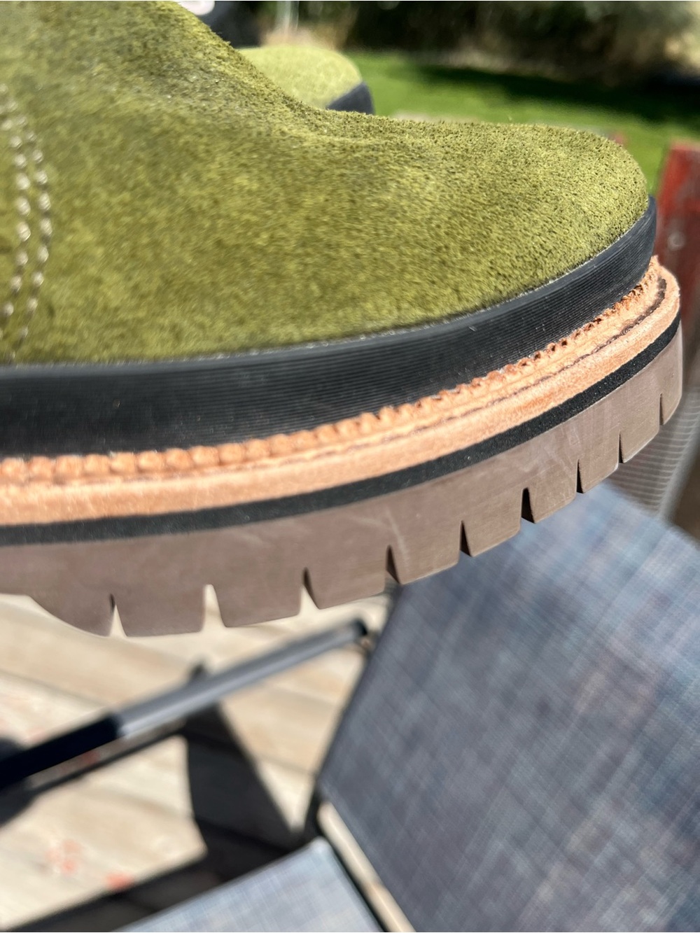 Ariat Beautiful Western Chic Olive Green Suede Zip Heel Boot Womens 6 - Picture 2 of 6